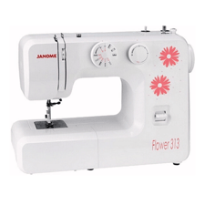 Janome 313 Flower Dikiş Makinesi | Ev Tipi Dikiş Makinesi | Aile Tipi Dikiş Makinesi | İlik Dahil 13 Dekoratif Dikiş Ve Desen Çeşidi | 5mm Genişliğinde Zikzak Yapabilme | 4 Adımda İlik Açabilme