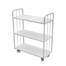 Fdm Tekerlekli Üç Katlı Raf | En:65Cm | Boy:145Cm | Yükseklik:180Cm |  T39