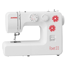 Janome 313 Flower Dikiş Makinesi | Ev Tipi Dikiş Makinesi | Aile Tipi Dikiş Makinesi | İlik Dahil 13 Dekoratif Dikiş Ve Desen Çeşidi | 5mm Genişliğinde Zikzak Yapabilme | 4 Adımda İlik Açabilme