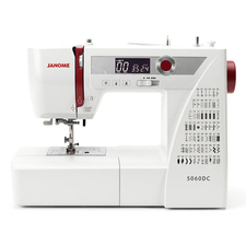 Janome 5060DC Elektronik Dikiş Makinesi | Ev Tipi Dikiş Makinesi |Aile Tipi Dikiş Makinesi | 60 Değişik Dekoratif  Dikiş Desen Piko Ve İlik Fonksiyonları | Pedalsız Çalışabilme Özelliği | 6 Çeşit İlik