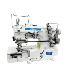FDM Broderi BD-500D-05 Fonsiyonel Lastik Vericili Sağdan Bıçaklı Reçme Makinesi, Direct Drive, İğne Pozisyonlu, Kafadan Motorlu, Tabla ve Tekerlekli Ayak