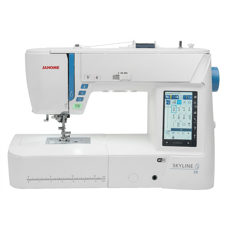 Janome  Skyline S9 | Taşınabilir Bilgisayarlı Dikiş Nakış Makinesi | 250 Nakış Deseni | Geniş Nakış Alanı 170x200 mm
