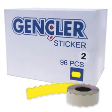 FDM | Gençler | 2 No | Sarı Meto Etiketi | 96 Rulo | 1 Rulo 1000 Adet | Standart Yapışkanlı