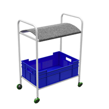 Fdm Transport Araba | Üst Bombeli Altı Sepetli | En:40Cm | Boy:60Cm | Yükseklik:76Cm | T06