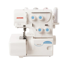 Janome 8002D Overlok Makinesi | Ev Tipi Overlok Makinesi |Aile Tipi Overlok  Makinesi | 3 İplik Ve 4 İplikle Çalışabilen | Ayarlanabilen Kesim Genişliği | Dakikada 1300 | Taşınabilir Overlok Makinesi 