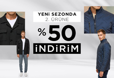 Yeni Sezon Ürünlerde 2. Ürün %50 İndirimli!
