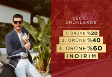 1. Ürün %20 | 2. Ürün %40 | 3. Ürün %60 İndirim