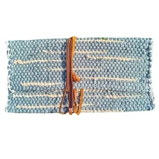 Dolamalı Yeşi/ Sarı l Clutch  Çanta görseli.