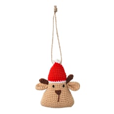 Amigurumi Geyik Yılbaşı Süsü görseli.