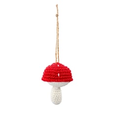 Amigurumi Mantar Yılbaşı Süsü görseli.