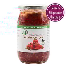 Defne Dalı Acılı Biber Salçası 350 G görseli.