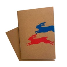 İki Tavşan El Yapımı Defter görseli.