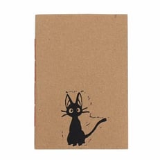 El Yapımı Kara Kedi Desenli Defter görseli.
