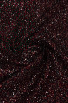 2 mm Payetli Bordo Kumaş