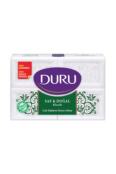 Duru Saf & Doğal Klasik Beyaz Kalıp Sabun 4x150 gr