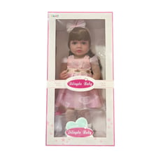 Aksesuralı Yeni Doğmuş 55 Cm Yüksek Gerçeklikte Yumuşak Oyuncak Bebek Sh59805