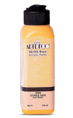 Artdeco Akrilik Boya 140 Ml Güneş Sarı 3059