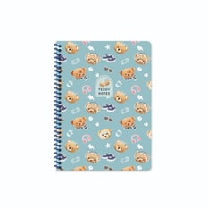 Ayıcıklı Spiralli Çizgili Defter