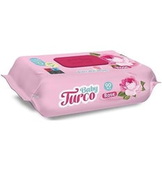Baby Turco Islak Havlu 90lı Gül