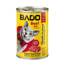 Bado Biftekli Yetişkin Kedi Konserve Mama 400 Gr