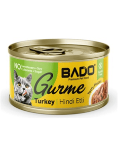 Bado Gurme Yaş Ytş Kedi Maması Hindi Etli 85 Gr