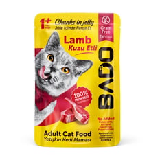 Bado Gurme Yaş Ytş Kedi Maması Kuzu Etli 85 Gr