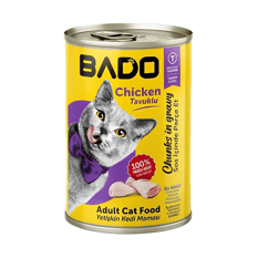 Bado Tavuklu Yetişkin Kedi Konserve Mama 400 Gr