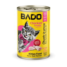 Bado Yavru Kedi Konserve Mama Tavuklu 400 Gr