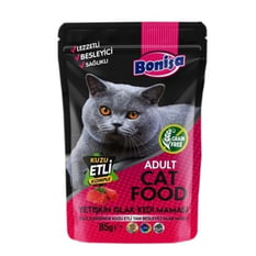 Bonisa Kuzu Etli Pouch Kedi Konserve 85 Gr