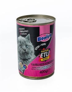 Bonisa Parça Tavuk Etli Yavru Kedi Konserve 400 Gr