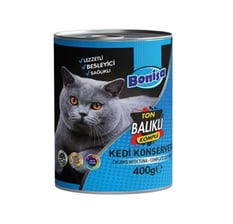 Bonisa Parça Ton Balıklı Kedi Konserve 400 Gr