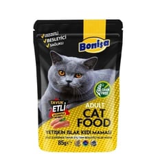 Bonisa Tavuk Etli Pouch Kedi Konserve 85 Gr