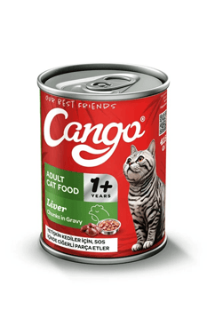 Cango Ciğerli Yetişkin Kedi Konserve Mama 415 Gr