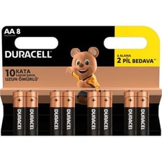 Duracell Basıc Kalem Pil 8li