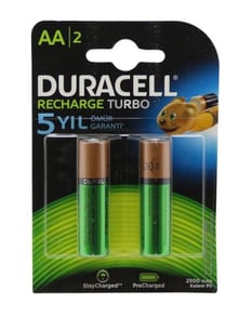 Duracell Şarjlı Kalem Pil 2 Li 2500 Mah