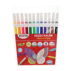 Fatih Slim 12 Renk Keçeli Kalem Pk.12
