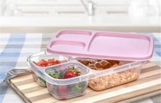 Freshlife Jolly Dikdörtgen 3 Bölmeli Saklama Kabı 1,2lt D-208