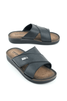 Gezer Yazlık Suni Deri Erkek Terliği Rahat Taban Günlük