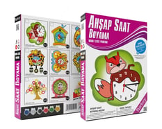 Kum Toys Ahşap Saat Boyama