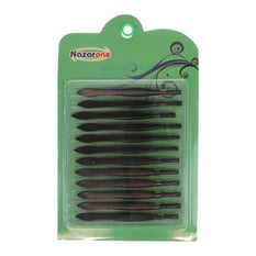 Nazarone Tırtıklı Siyah Cımbız 12 Li N-069
