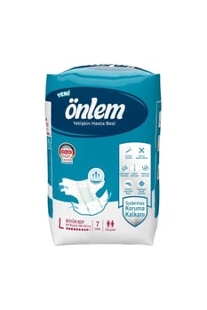 Önlem Bel Bantlı Yetişkin Hasta Bezi Küçük Large 7li