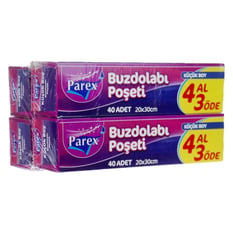 Parex Buzdolabı Poşeti Küçük Boy 4 Al 3 Öde