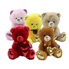 Peluş 40 Cm Parlak Kalpli Ayı Pl62501
