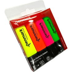 Penmark Neon Fosforlu Kalem Seti 4'lü Paket Canlı Renkler - HS-505-4N