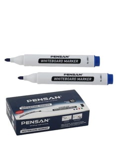 Pensan 4800 Yuvarlak Uç Beyaz Tahta Kalemi Mavi