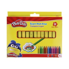 Play-Doh Üçgen Crayon (Mum) Boya 12 Renk Cr008