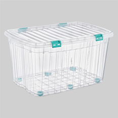 Poly Time Mega Saklama Kabı 120lt Şeffaf E-522