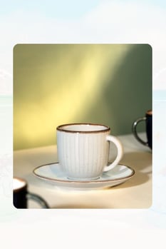 Porline Kahve Takımı 2 Li Karma Sl04kt
