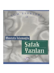 Şafak Yazıları Mustafa İslamoğlu