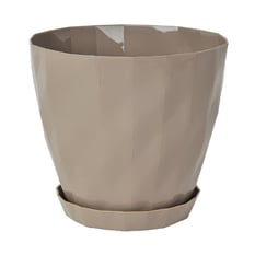 Serinova Kristal Plastik Çiçek Saksısı 1,85 Litre Mocha (No:3)